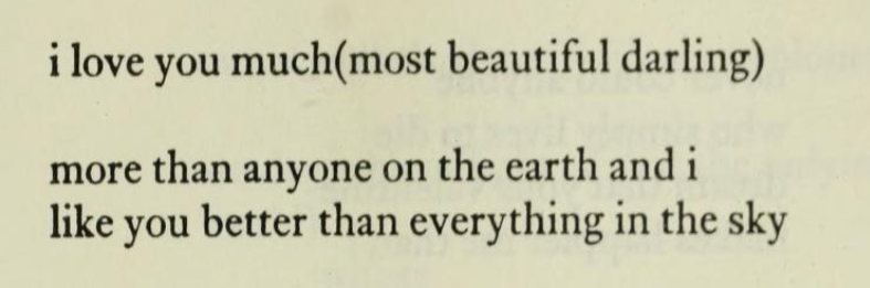 i love you much (most beautiful darling) / more than anyone on the earth and i like you better than everything in the sky